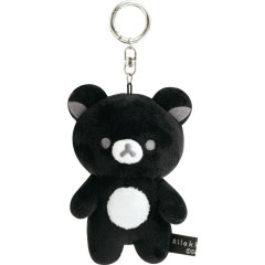 Japan San-x Original Hanging Plush Toy - Rilakkuma : Basic Rilakkuma Monochrome Black
