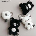 Japan San-X Hanging Plush Toy - Korilakkuma : Basic Rilakkuma Monochrome White - 5