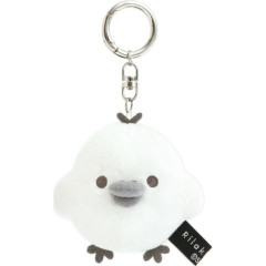 Japan San-x Original Hanging Plush Toy - Kiiroitori : Basic Rilakkuma Monochrome White