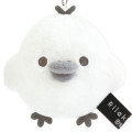 Japan San-X Hanging Plush Toy - Kiiroitori : Basic Rilakkuma Monochrome White - 2