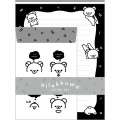 Japan San-x Letter Envelope Set - Rilakkuma : Basic Rilakkuma Monochrome - 1