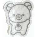 Japan San-X Original Hair Claw Clip - Korilakkuma : Basic Rilakkuma Monochrome Shell Holographic White - 1