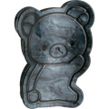 Japan San-X Original Hair Claw Clip - Rilakkuma : Basic Rilakkuma Monochrome Shell Holographic Black - 1