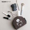Japan San-x Quilted Cosmetic Pouch - Rilakkuma : Basic Rilakkuma Monochrome - 3