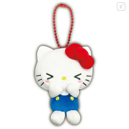Japan Sanrio Petit Mini Mascot Holder - Hello Kitty : Happy Face - 1
