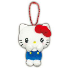 Japan Sanrio Petit Mini Mascot Holder - Hello Kitty : Exciting Face