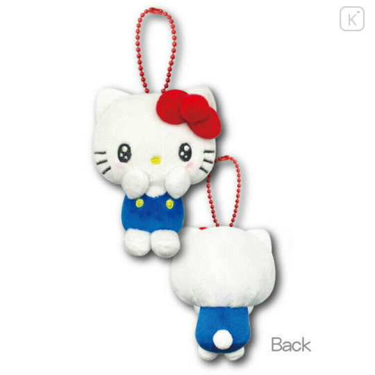Japan Sanrio Petit Mini Mascot Holder - Hello Kitty : Exciting Face - 2