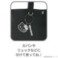Japan Sanrio Wire Key Ring Charm Keychain - Kuromi : Monochrome - 2