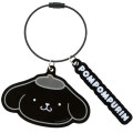 Japan Sanrio Wire Key Ring Charm Keychain - Pompompurin : Monochrome - 1