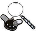 Japan Sanrio Wire Key Ring Charm Keychain - Usahana : Monochrome - 1