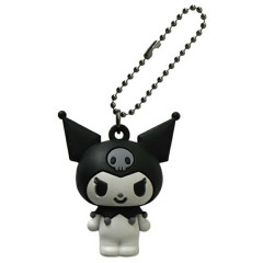 Japan Sanrio Figure Keychain - Kuromi : Monochrome