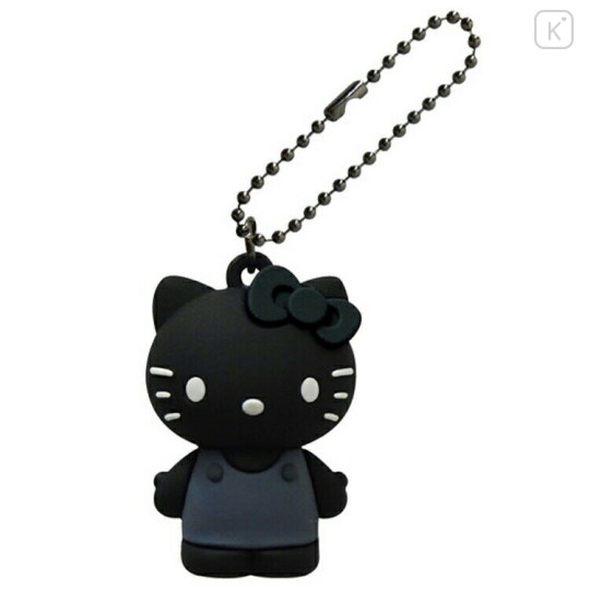 Japan Sanrio Figure Keychain - Hello Kitty : Monochrome - 1