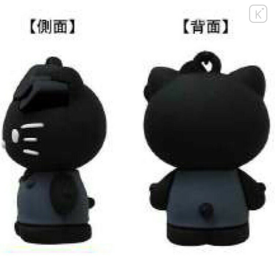 Japan Sanrio Figure Keychain - Hello Kitty : Monochrome - 2