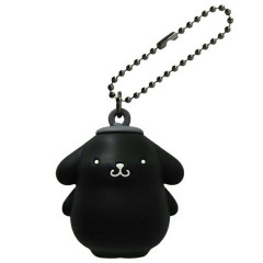 Japan Sanrio Figure Keychain - Pompompurin : Monochrome