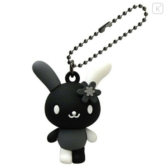 Japan Sanrio Figure Keychain - Usahana : Monochrome - 1