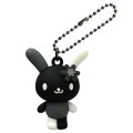 Japan Sanrio Figure Keychain - Usahana : Monochrome - 1