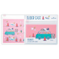 Japan Peanuts Slider Case Set - Snoopy & Woodstock : Road Trip Pink - 1