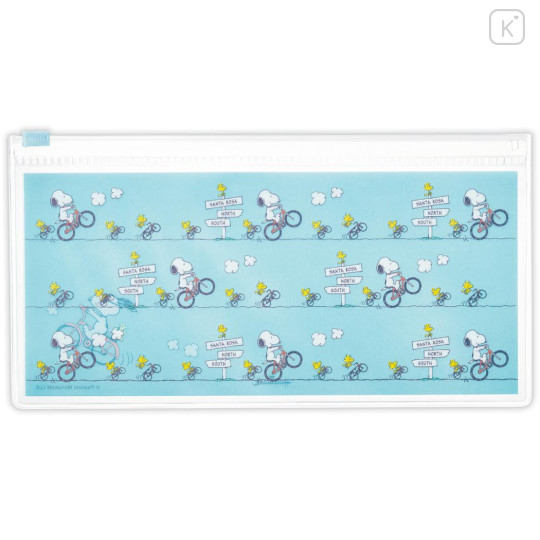 Japan Peanuts Slider Case Set - Snoopy & Woodstock : Bike Turquoise - 2