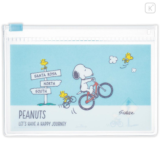 Japan Peanuts Slider Case Set - Snoopy & Woodstock : Bike Turquoise - 3