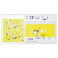 Japan Peanuts Slider Case Set - Snoopy & Woodstock : Skateboard Yellow