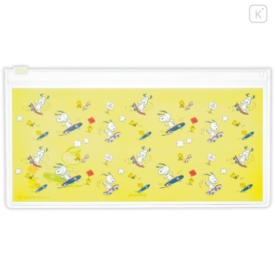 Japan Peanuts Slider Case Set - Snoopy & Woodstock : Skateboard Yellow - 2