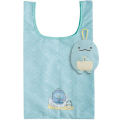Japan San-X Original Eco Shopping Bag & Mascot Pouch - Sumikko Gurashi : Ninja Training Tokage