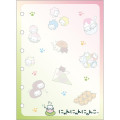 Japan San-X Original 6 Hole Sticker Binder - Nyan Nyan Nyanko : White Pink - 4