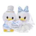 Japan Disney Store Urupocha-chan Plush - Daisy & Donald : Happy Wedding Doll Set Light Blue - 1