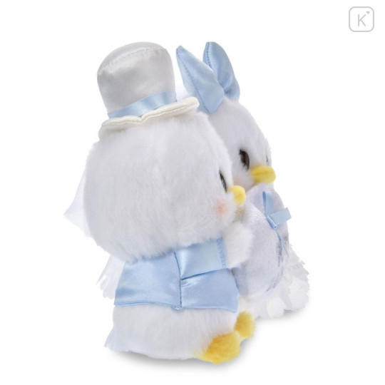 Japan Disney Store Urupocha-chan Plush - Daisy & Donald : Happy Wedding Doll Set Light Blue - 3