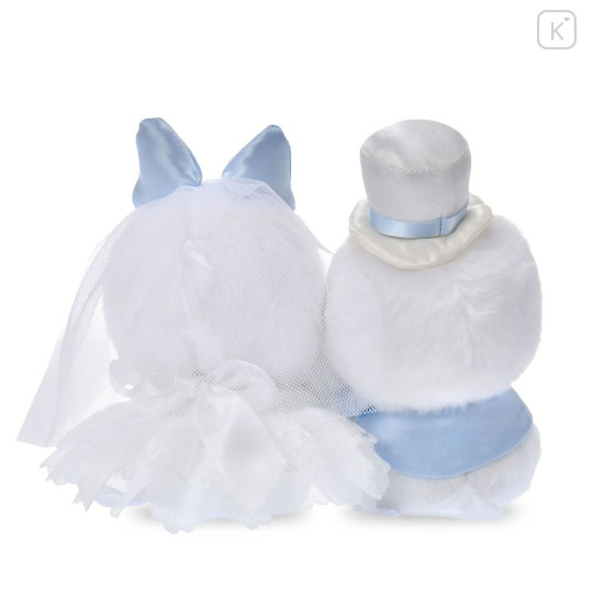 Japan Disney Store Urupocha-chan Plush - Daisy & Donald : Happy Wedding Doll Set Light Blue - 5
