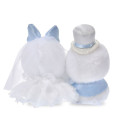 Japan Disney Store Urupocha-chan Plush - Daisy & Donald : Happy Wedding Doll Set Light Blue - 5