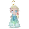 Japan Disney Store Tiny Princess Plush Keychain - Elsa : Frozen Forever Flower - 1