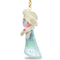 Japan Disney Store Tiny Princess Plush Keychain - Elsa : Frozen Forever Flower - 2
