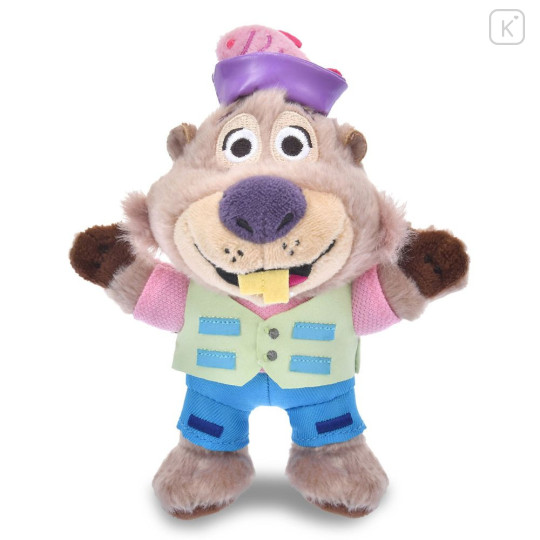 Japan Disney Store Plush Keychain - Zootopia 2 : Nibbles Maplestick Beaver Podcaster Fish Market - 1