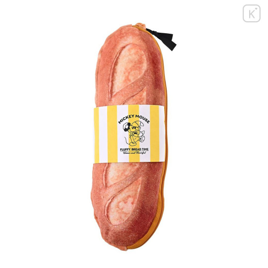 Japan Disney Store Fluffy Plush Pen Case - Mickey : Mickey's Bakery Fluffy Bread Time - 1