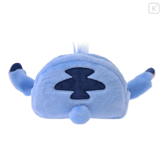 Japan Disney Store Fluffy Plush Pen Case - Stitch : Face & Butt - 3