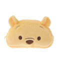 Japan Disney Store Fluffy Plush Pen Case - Pooh : Face & Butt - 1