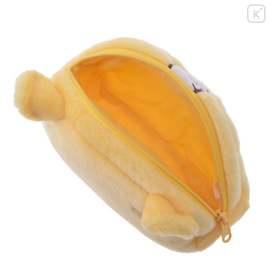 Japan Disney Store Fluffy Plush Pen Case - Pooh : Face & Butt - 4
