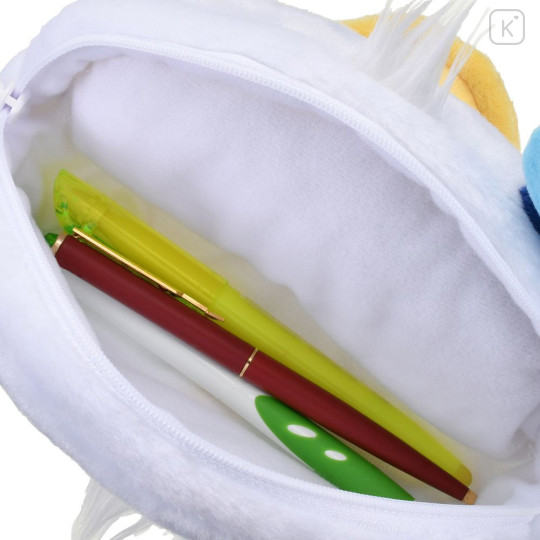 Japan Disney Store Fluffy Plush Pen Case - Donald : Face & Butt - 4