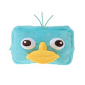 Japan Disney Store Fluffy Plush Pen Case - Perry the Platypus : Face & Butt - 1