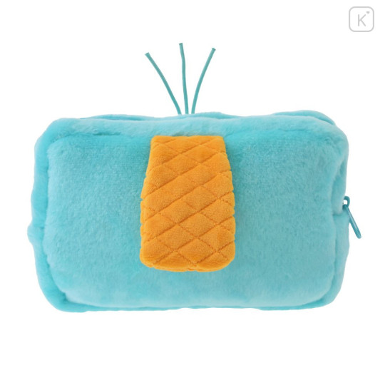 Japan Disney Store Fluffy Plush Pen Case - Perry the Platypus : Face & Butt - 3