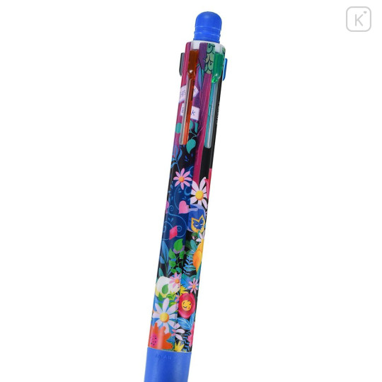 Japan Disney Store Sarasa Multi 4+1 Gel Pen & Mechanical Pencil - Alice in Wonderland : Flower Black - 5