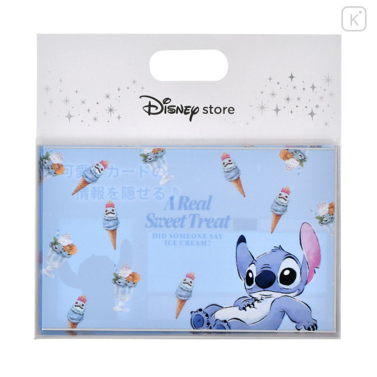 Japan Disney Store Card Case Penny Sleeves Set - Stitch : Ice Cream - 2