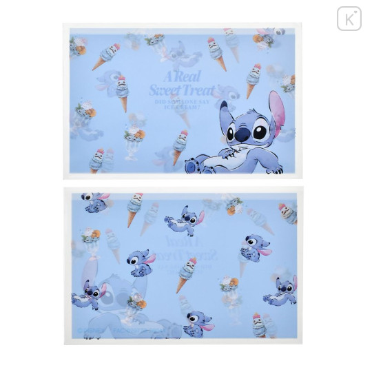 Japan Disney Store Card Case Penny Sleeves Set - Stitch : Ice Cream - 4