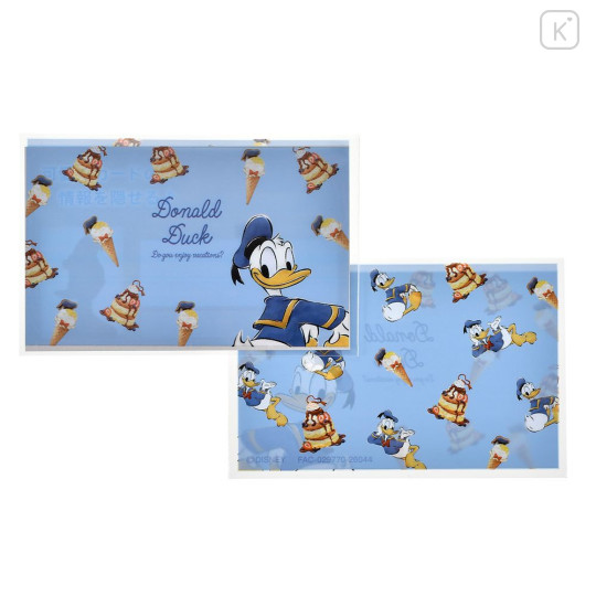 Japan Disney Store Card Case Penny Sleeves Set - Donald : Ice Cream - 1