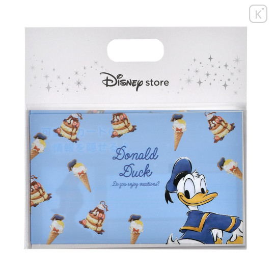 Japan Disney Store Card Case Penny Sleeves Set - Donald : Ice Cream - 2