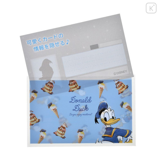 Japan Disney Store Card Case Penny Sleeves Set - Donald : Ice Cream - 3