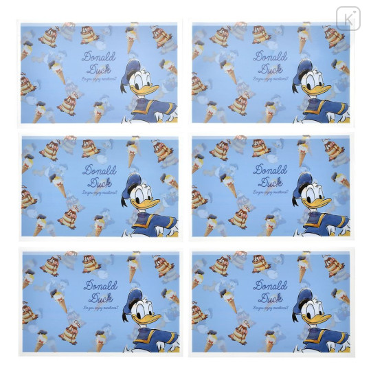 Japan Disney Store Card Case Penny Sleeves Set - Donald : Ice Cream - 5