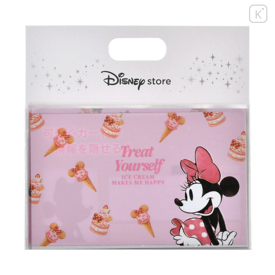 Japan Disney Store Card Case Penny Sleeves Set - Minnie : Ice Cream - 2
