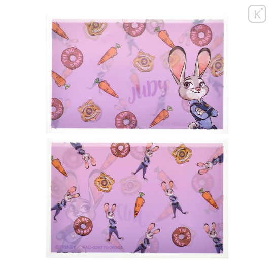 Japan Disney Store Card Case Penny Sleeves Set - Zootopia : Judy Hopps Purple - 4